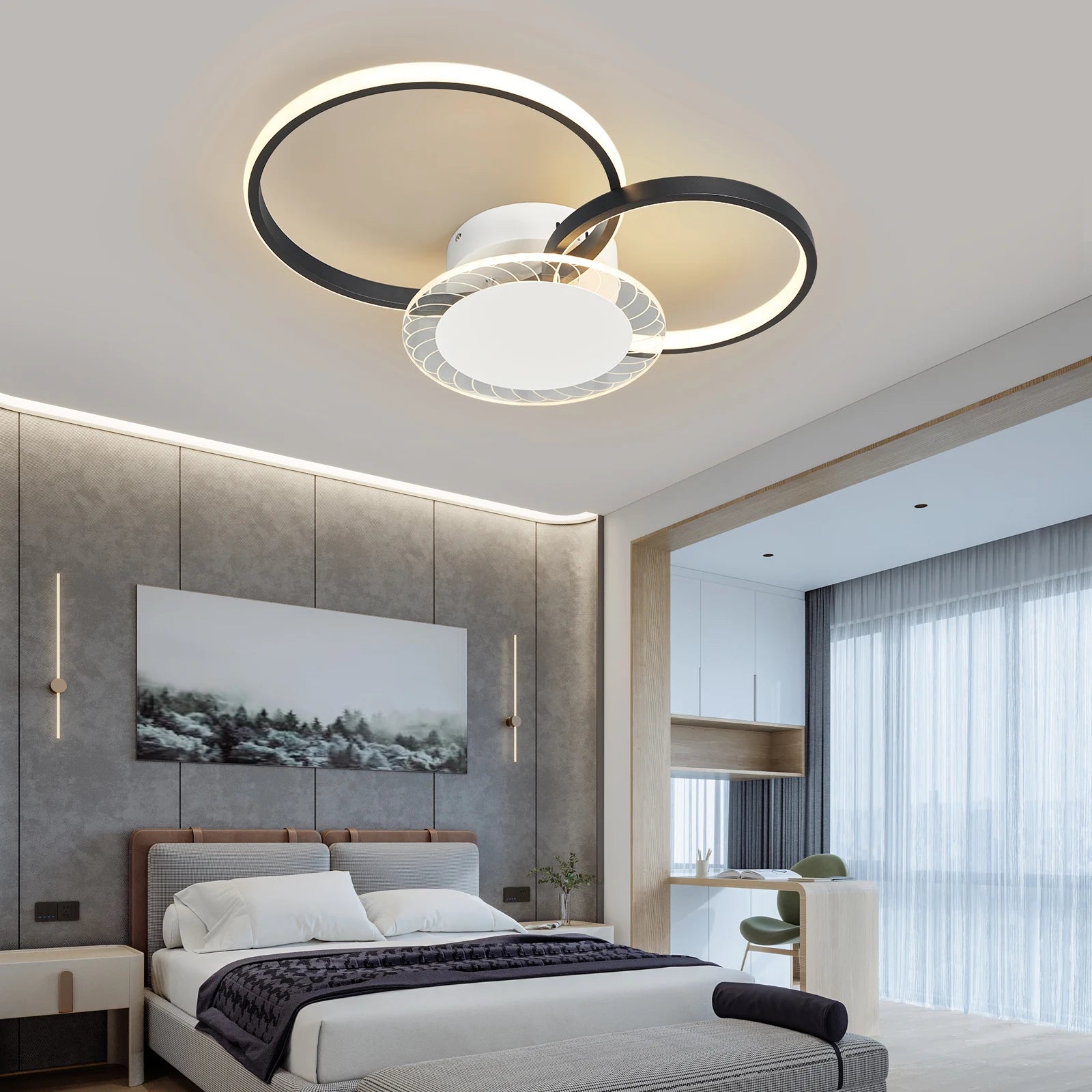 plafonnier led moderne design pour intérieur livraison gratuite - vue 5 sur 10