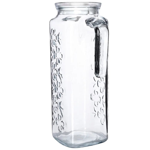 Carafe verre avec poignée et couvercle 12l