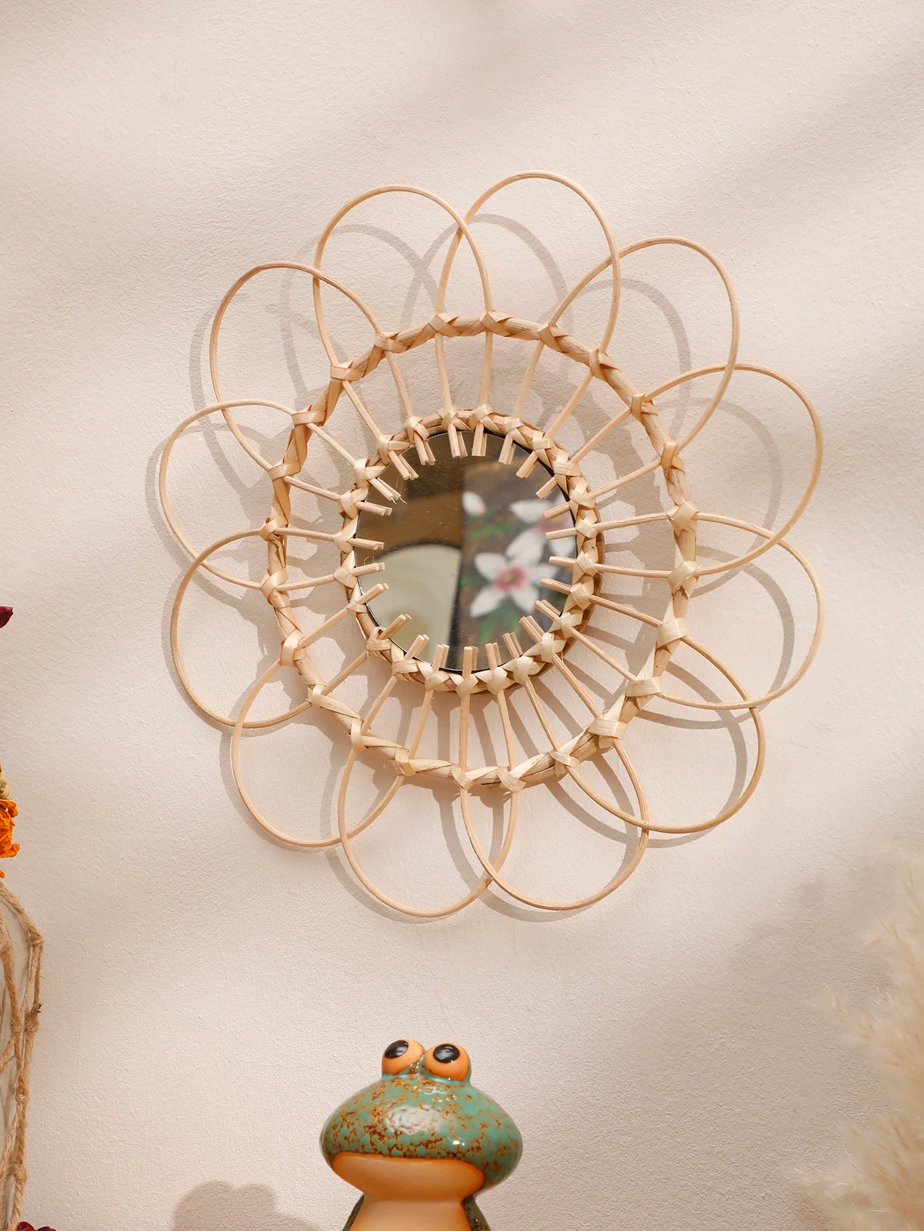 miroir décoratif tissé à la main pour une décoration murale esthétique - vue 7 sur 7