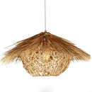 Chinese rattan pendant light, hand woven straw hat lampshade pendant light, living room decoration, indoor lighting fixtures