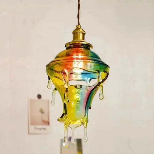 lampe créative gouttelettes de bougie design rétro pour décoration artistique - vue 4 sur 10