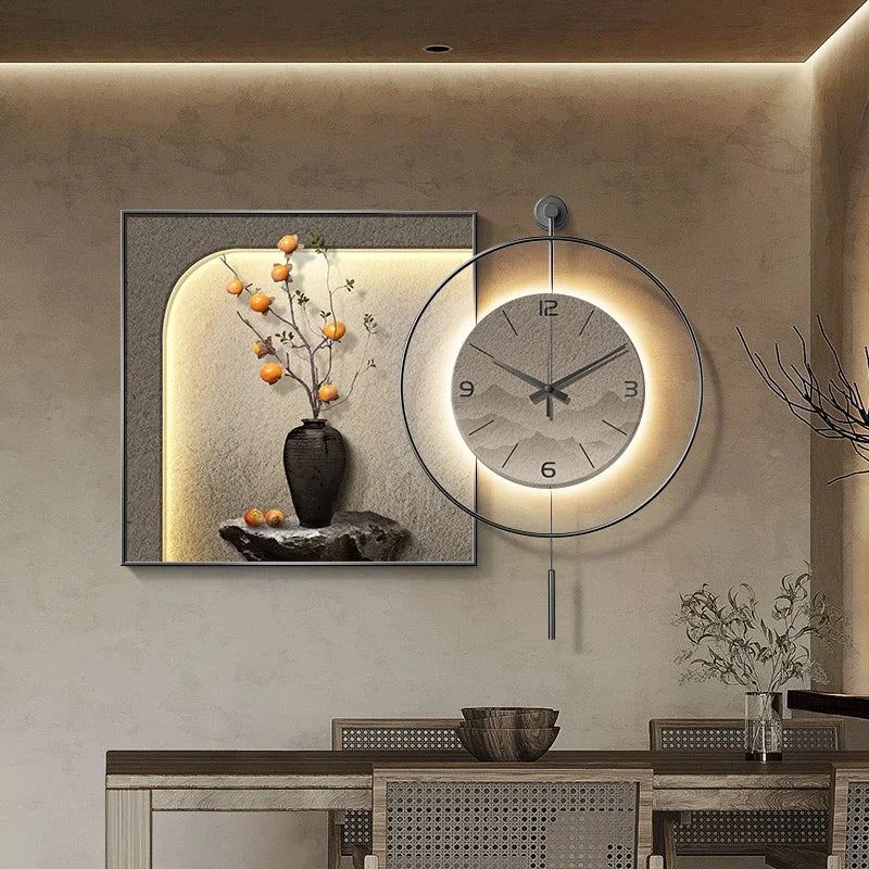 horloge murale au design unique et esthétique pour décoration moderne - vue 3 sur 12