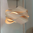 Vintage Chinese style bamboo and wood pendant LED light for bedroom, living room or dining table