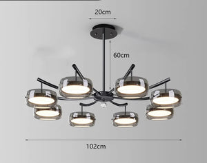 Decorative pendant chandelier for indoor living room lighting