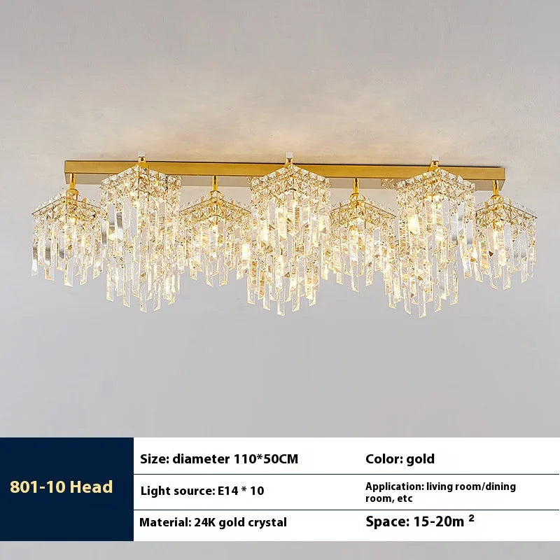 lampe en cristal de luxe pour intérieur moderne élégant - vue 9 sur 14