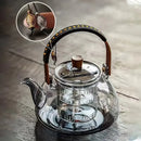 Bouilloire en verre resistante pour thé infusion moderne