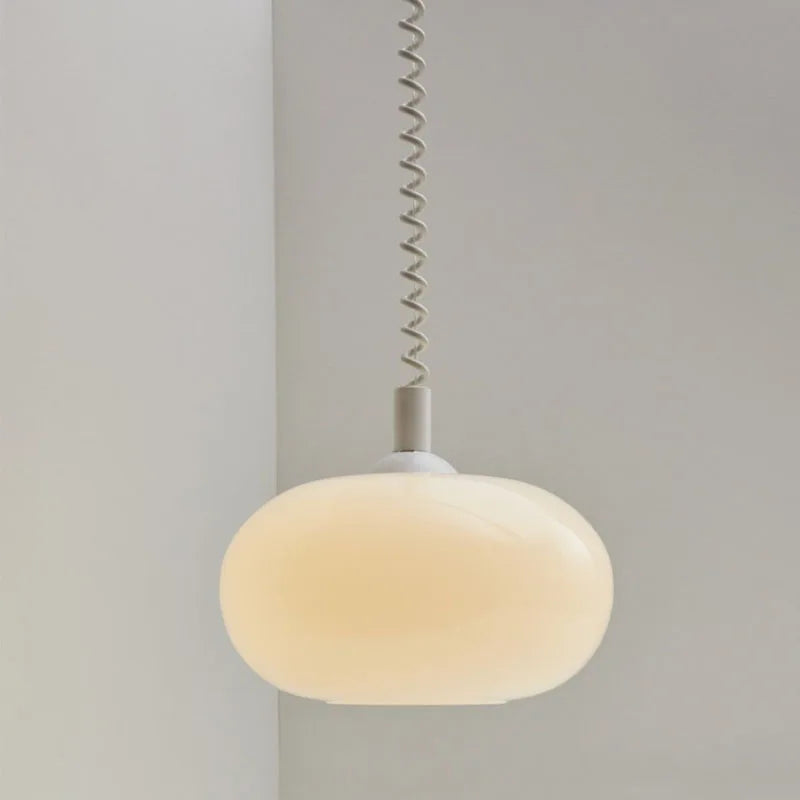 Lustres en verre Bauhaus lampes suspendues nordiques chambre à coucher en plus du salon salle à manger Restaurant lampe suspendue de couleur moderne - vue 3 sur 10