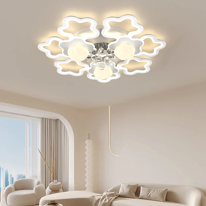 plafonnier moderne style citrouille luxe cristal 2024 pour toute la maison - vue 4 sur 9