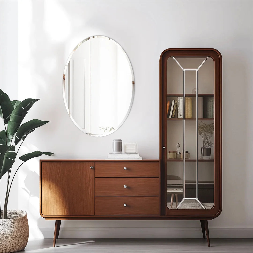 miroir décoratif ovale sans cadre pour intérieur élégant - vue 3 sur 8