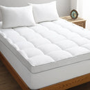 1pc Cooling Mattress Pad, Premium Zoned Quilted Fitted Mattress Topper, Breathable Fluffy Soft Mattress Cover, Machine