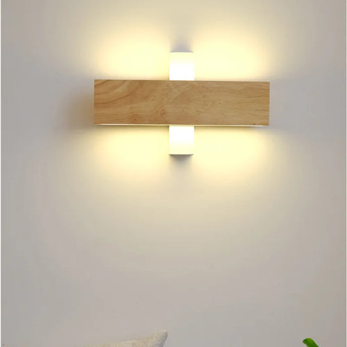 Applique murale LED rotative en bois - vue 5 sur 9