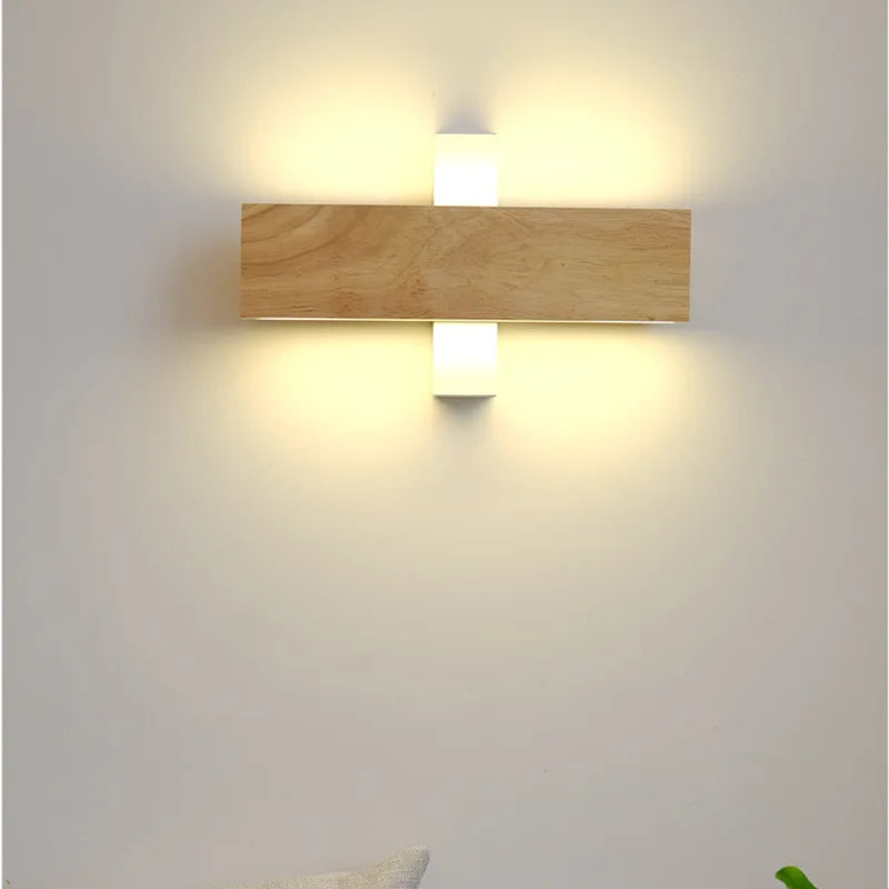 Applique murale LED rotative en bois - vue 4 sur 9