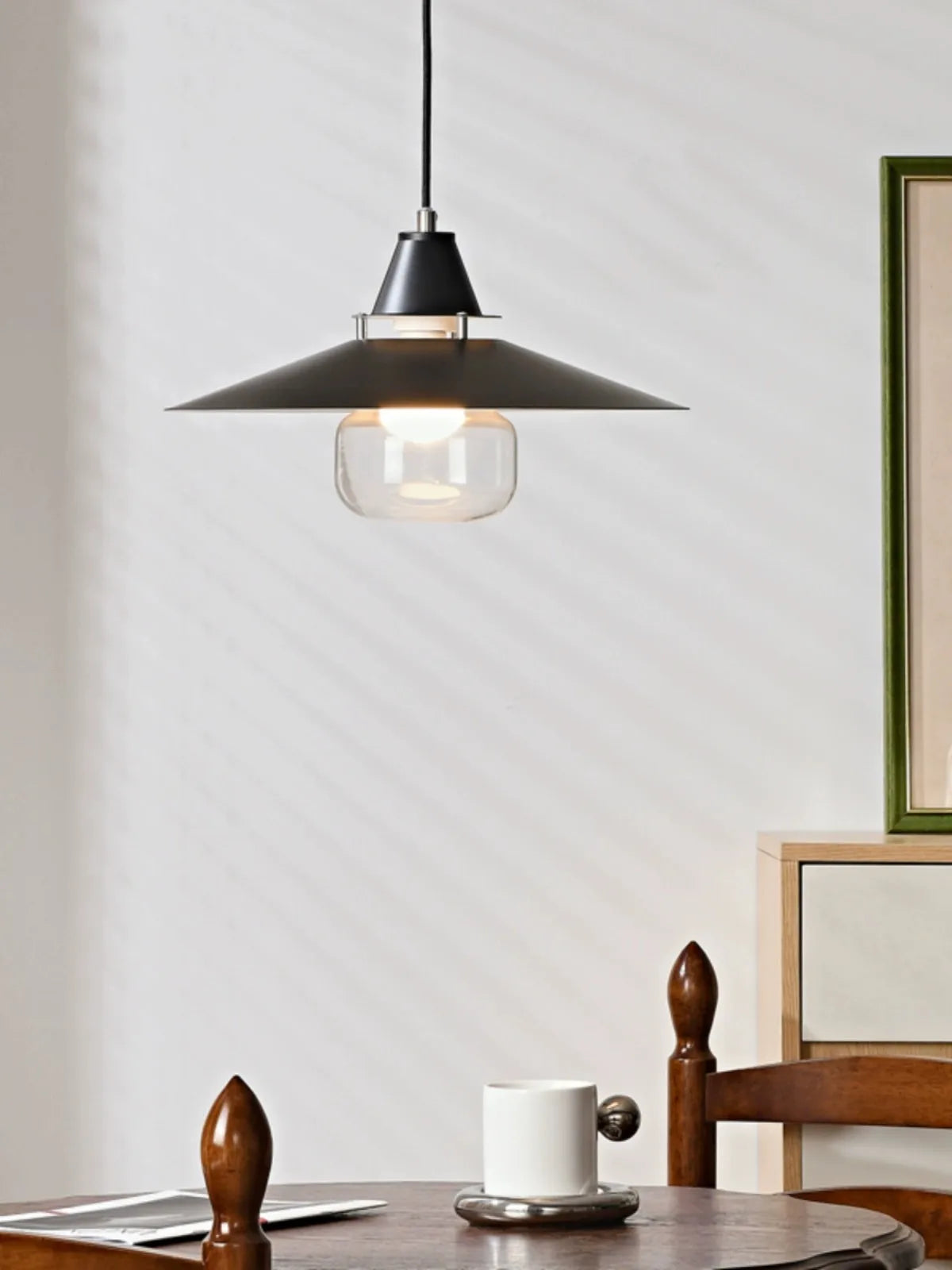 Original umbrella-shaped pendant light with colourful design for interior decoration - vue 3 sur 14