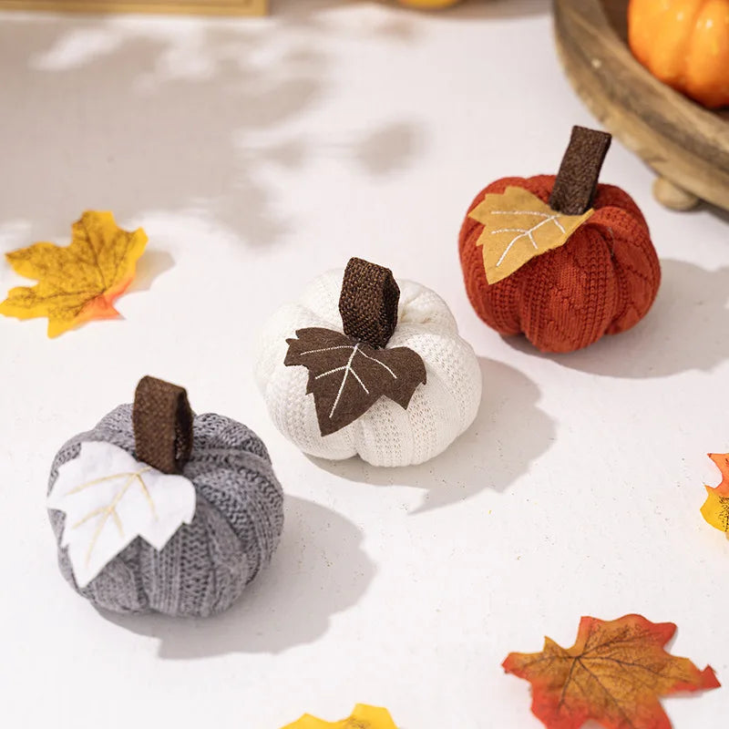 citrouilles décoratives pour automne thanksgiving et halloween - vue 5 sur 9