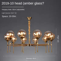 lustre moderne nordique design élégant pour éclairage d'ambiance