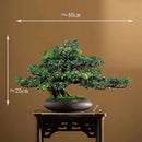 DIY Potted Bonsai for Home Decoration, False Tree, Living Room, Chinese Style, Hotel Porch Landscape, Green Plant Decoration