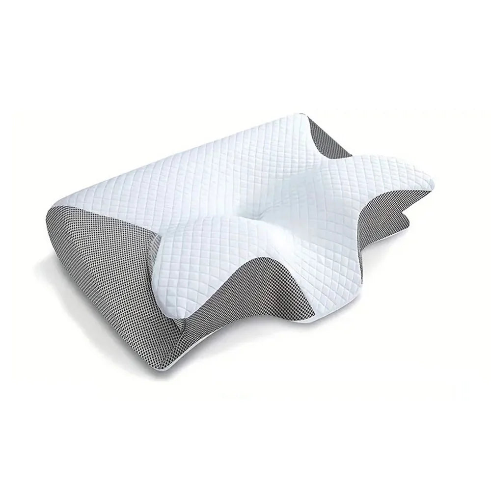 1pc Memory Foam Cervical Pillow, 2 in 1 Ergonomic Contour Orthopedic Pillow for Neck Pain, Contoured Support Pillows,Neck Pillow - vue 7 sur 9
