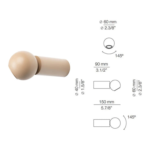 Modern minimalist wall light for elegant interior decor - vue 12 sur 12