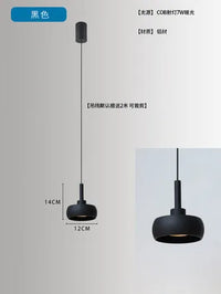 Nordic aluminium pendant light for minimalist decor