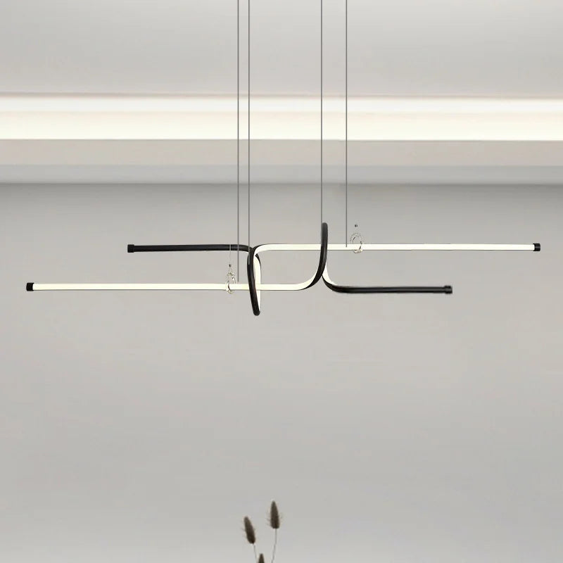 lustre moderne luxe suspendu éclairage design élégant - vue 5 sur 8
