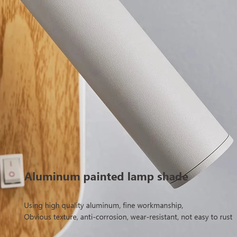 applique murale led en bois design nordique décoratif d'intérieur - vue 7 sur 8