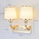 Modern minimalist crystal wall light for decorative interiors