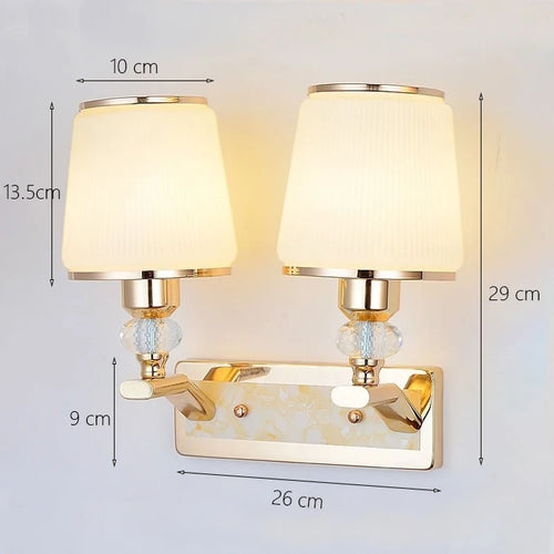 Modern minimalist crystal wall light for decorative interiors - vue 9 sur 12