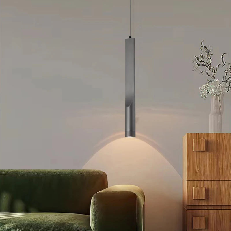 suspension en aluminium style minimaliste 3000k - vue 5 sur 8