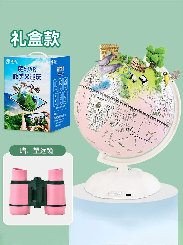 globe lumineux éducatif carte du monde décoration géographie - vue 19 sur 19
