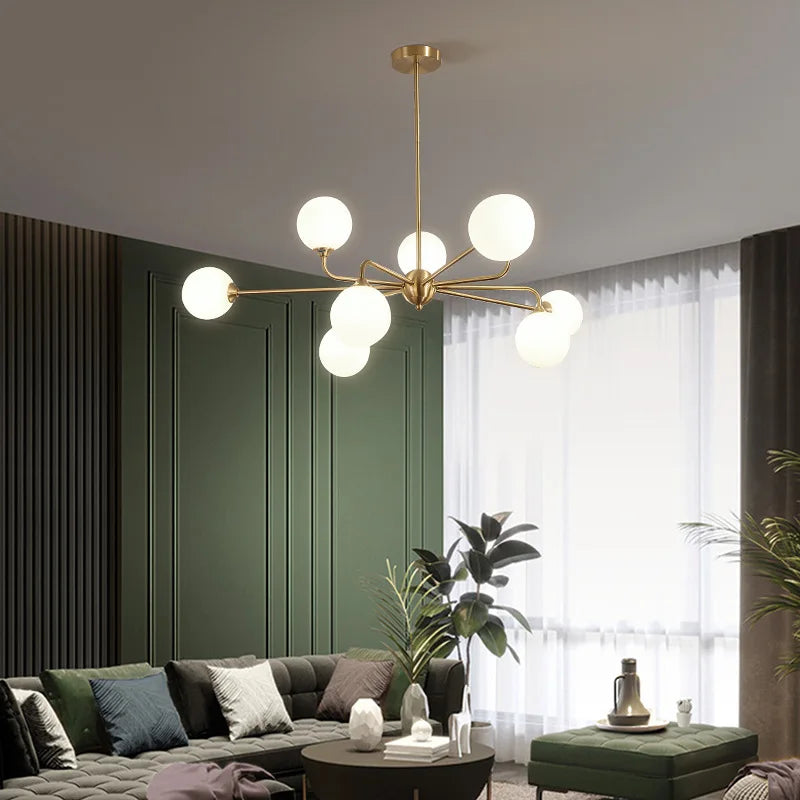 lustre nordique à led pour un éclairage moderne - vue 4 sur 14