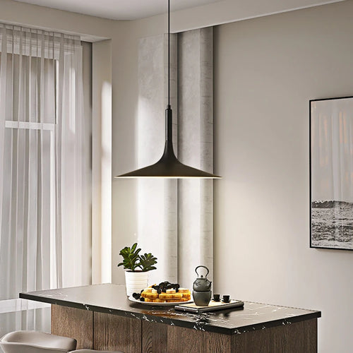 lustre moderne en forme de corne lumineuse led pour décoration intérieure - vue 3 sur 6