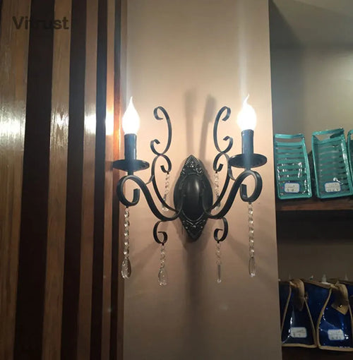 Applique murale Vintage en cristal - vue 4 sur 10
