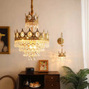 lustre rétro en cristal pour éclairage intérieur décoratif