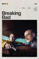 Vintage breaking bad wall art poster walter white film