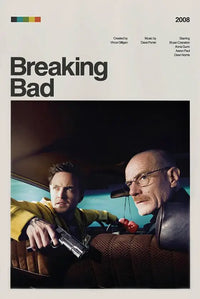 Vintage breaking bad wall art poster walter white film