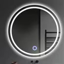 Smart LED Bathroom Mirror, Round Mirror Surface, Wall Mounted Makeup Mirror, Touch  Adjust Brightness, Safer Gift Box Packaging