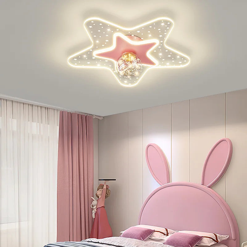 plafonnier ciel étoilé moderne pour chambre d'enfant - vue 6 sur 14