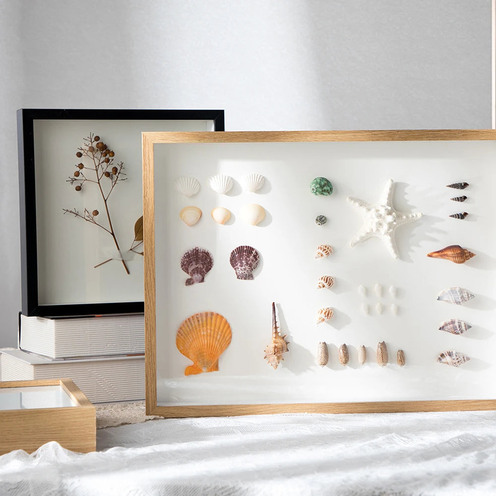 3D Photo Frame Shadow Box Frames, Hollow Bouquet Specimens Case for Crafts, Picture Frame, Memorabilia, 3-5cm - vue 3 sur 9