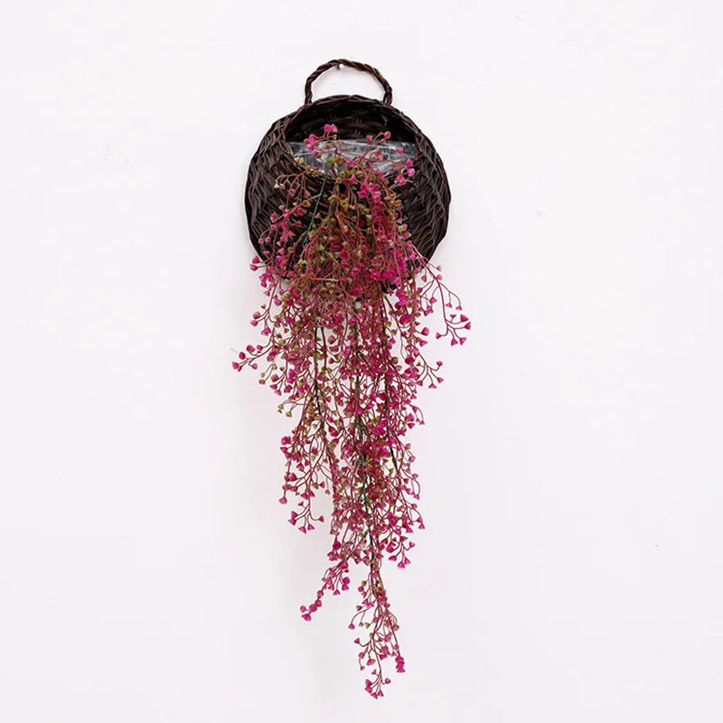 plantes artificielles vignes saule murale décoration intérieure mariage balcon - vue 3 sur 7