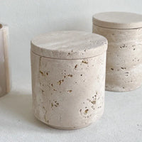 réservoir de stockage en marbre naturel pour bougies accessoires décoratifs