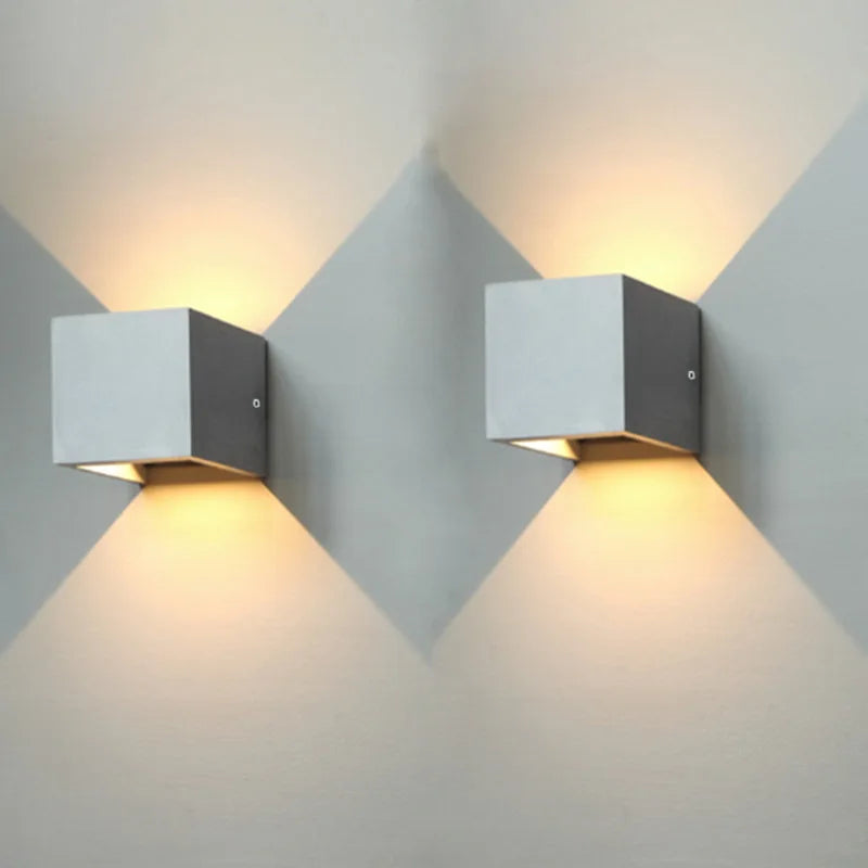 Applique murale led ciment imperméable extérieur industriel - vue 4 sur 9