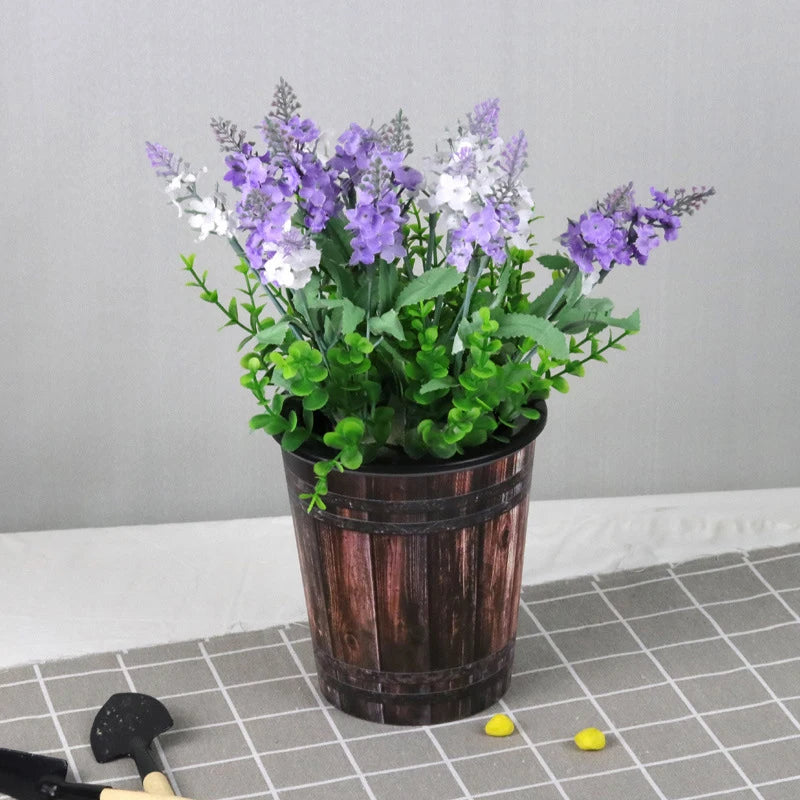 pot de fleurs en résine rétro pour culture hydroponique - vue 6 sur 7
