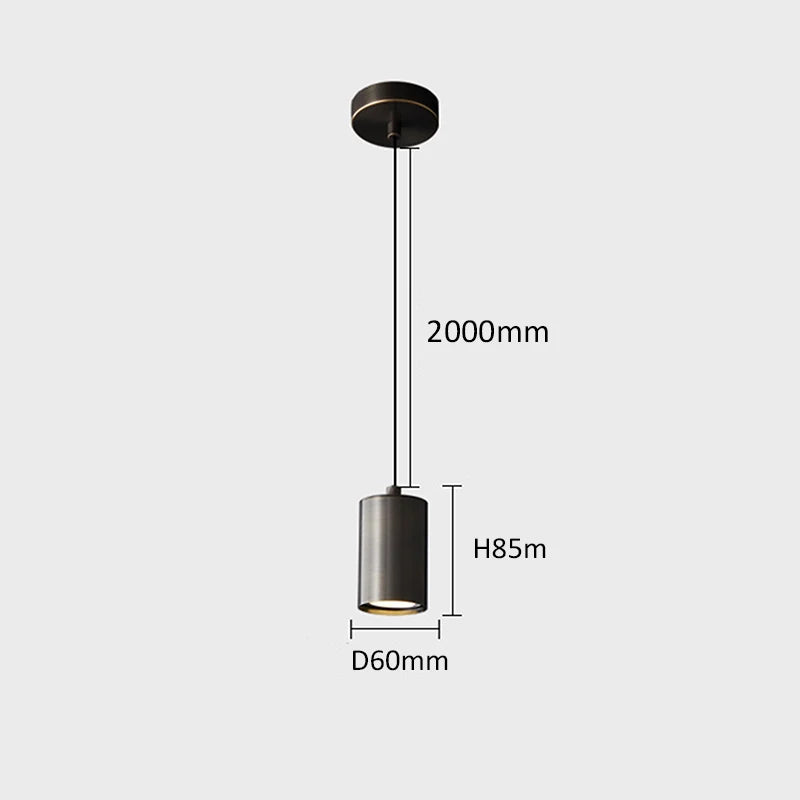 Minimalist nordic copper bedside lamp with elegant design