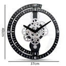 Industrial Gear Rotating Wall Clock, Silent Clock, Modern Design,Home Living Room,European Office Art Wall Decoration Horologe