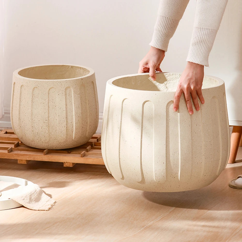 moule en silicone pour pot de fleurs en béton et ciment - vue 5 sur 7