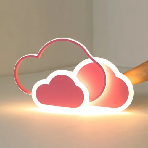 Nordic style LED cartoon cloud ceiling light for children - vue 5 sur 10