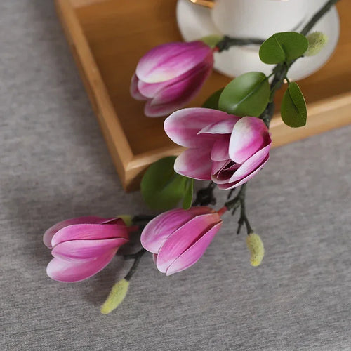 fleurs artificielles magnolias pour décoration florale extérieure - vue 9 sur 10