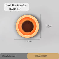 Modern Round Wall Lamps for Bedroom Bedside Living Room Wall Light Decorative Illuminaire 25cm 40cm 60cm Bar Stair Night Lamps