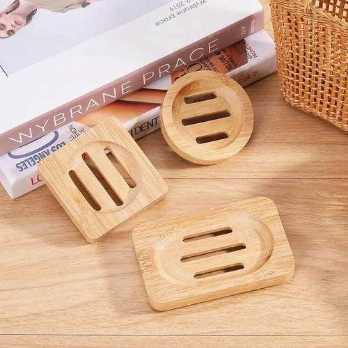 boîte à savon en bambou naturel pour salle de bain