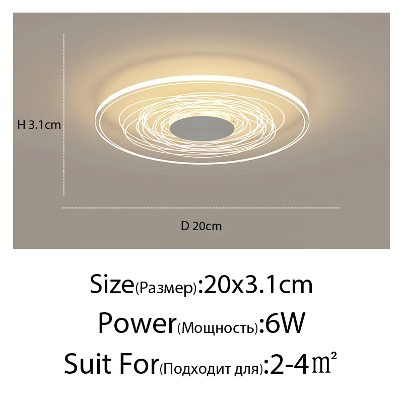 Modern minimalist flower-shaped ceiling light - vue 16 sur 21
